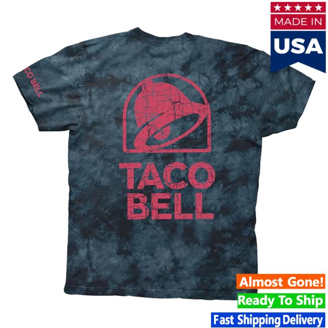 Official Taco Bell Apparel Clothing Store Shop Taco Bell Navy Tie Dye Shirt New Tacobell Merch