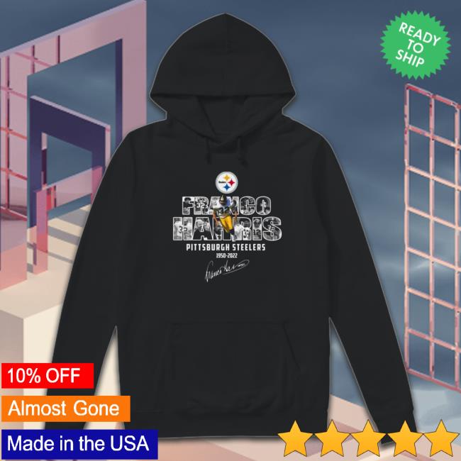 Official Franco Harris Pittsburgh Steelers 1950-2022 Signature Shirts