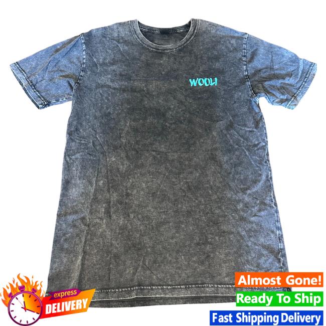 Official Wooli Merch Woolidrop Wooli Black Acid Wash Teal New Shirt Wooli Music