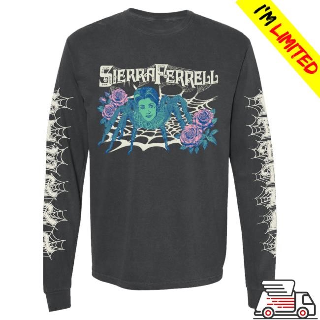 Official Sierra Ferrell Merch Shop Sierra Ferrell Spider Long Sleeve Shirt 2025 SierraFerrell