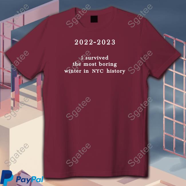 2022-2023 I Survived The Most Boring Winter In Nyc History Tee