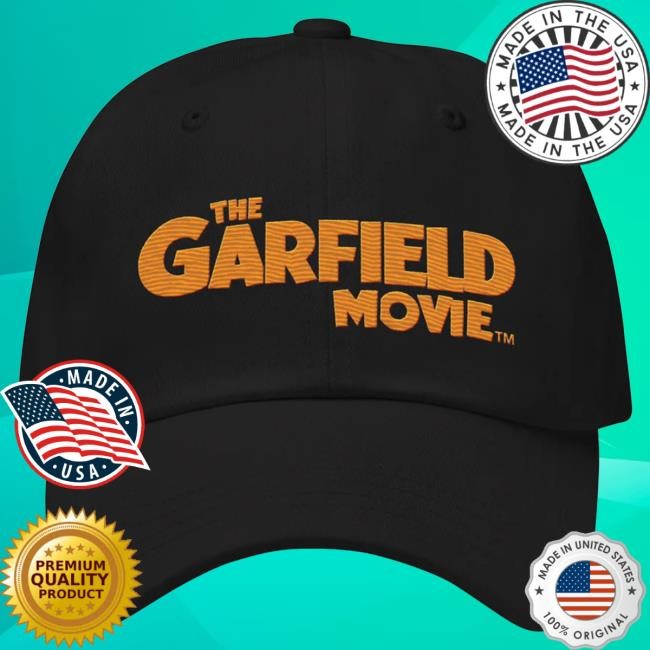 Official Paramount Merch Store Garfield Movie Logo Embroidered Dad Hat Paramount Clothing Shop