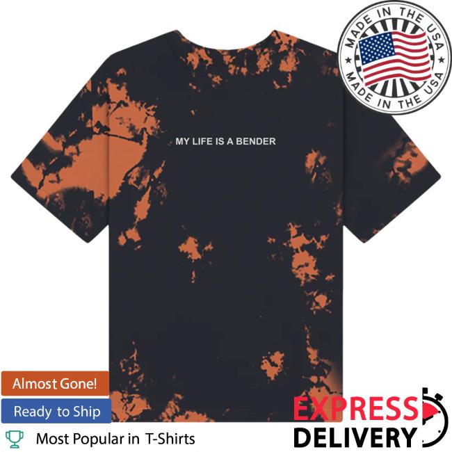 John Summit Merch Bender Dyed Orange Crystal Wash Tees