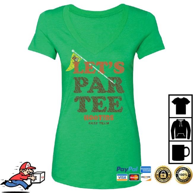 Official Hooters Store Ladies Let's Par-Tee V-Neck