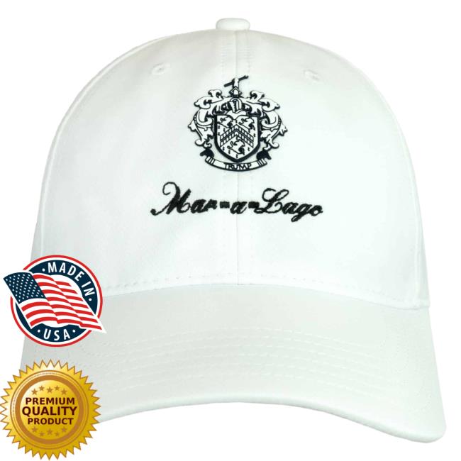 Official Donald Trump Merch Store Donald Mar-A-Lago Crest Hat Donald Trump Apparel Clothing Shop DonaldTrump
