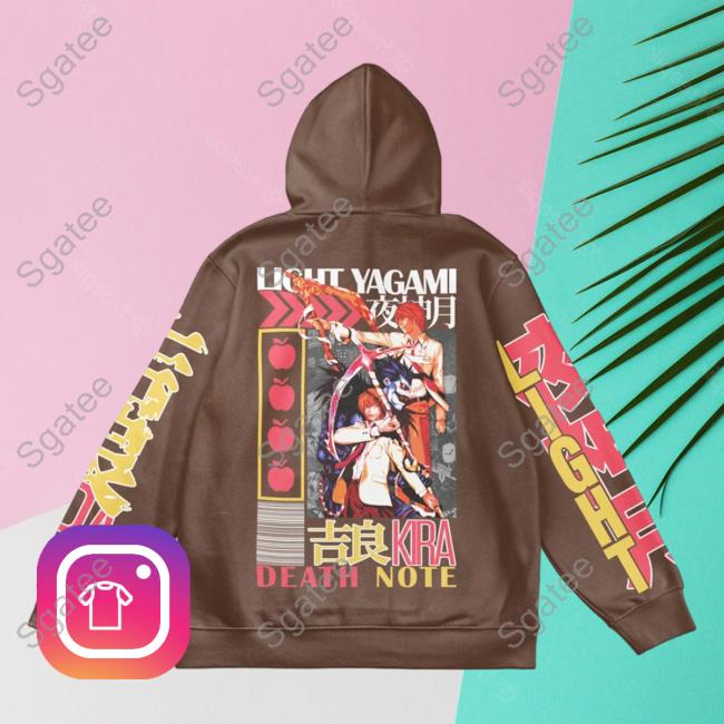 Official Anime Ape Clothing Light Yagami Death Note Streetwear Hoodies Animeape