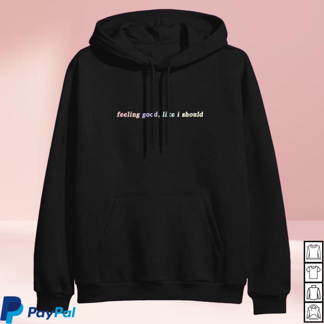 Official Merch Bar Surfaces Store Feeling Good, Like I Should Pull Over Hoodie Black MerchBar Shop