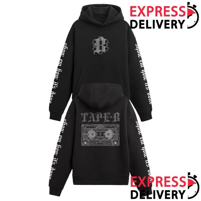 Official Tape Beats Tape B - X-ray Tape Hood - Black