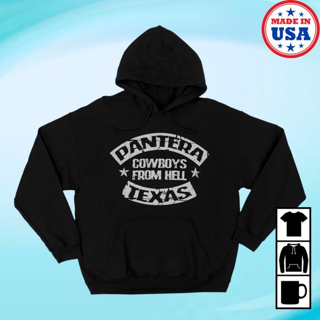 Official Pantera Merch Store Shop Pantera Pantera 25Th Anniversary Cowboys From Hell Hoodie