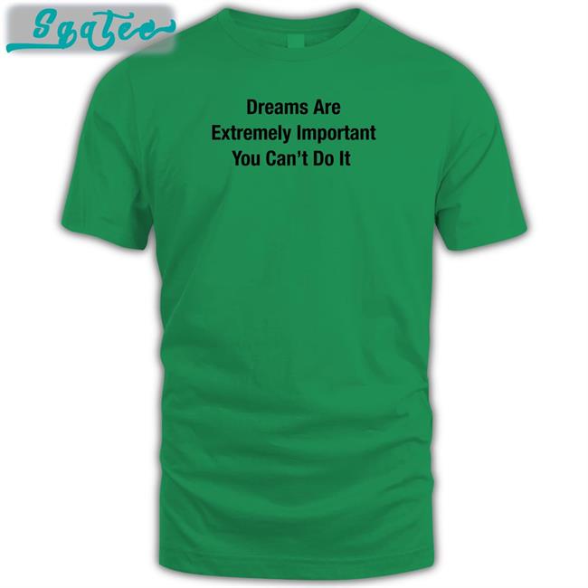 Dreams Are Extremely Important You Can't Do It Long Sleeve T Shirt Poorly Translated Shirts