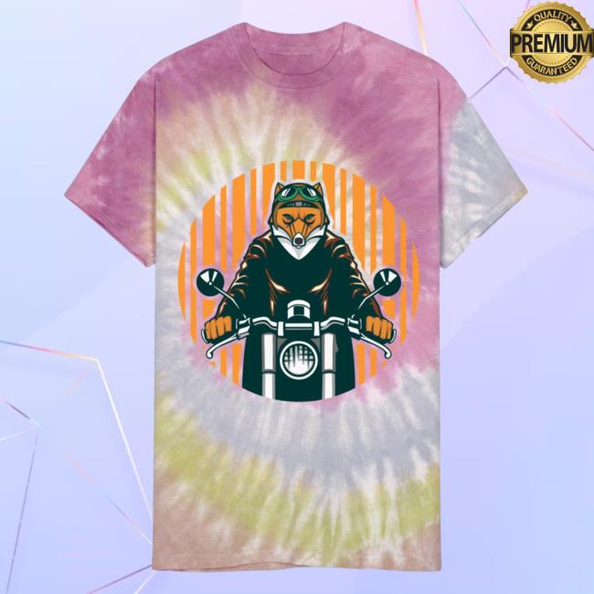 Official Bad Guy Biker Fox Unisex Tie Dye T Shirt