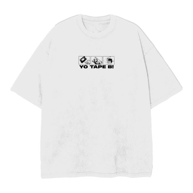 Official Tape B Merch Shop Tape B Tour 2024 White Vintage Shirt Tappe B Clothing Shop Tapebbeats
