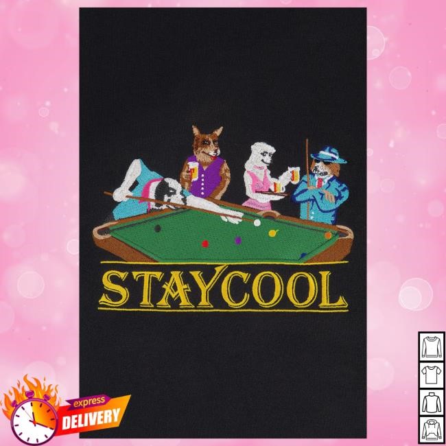Official Stay Cool Clothing Store Staycool Billiards Popover Hoodie (Black) StaycoolNyc