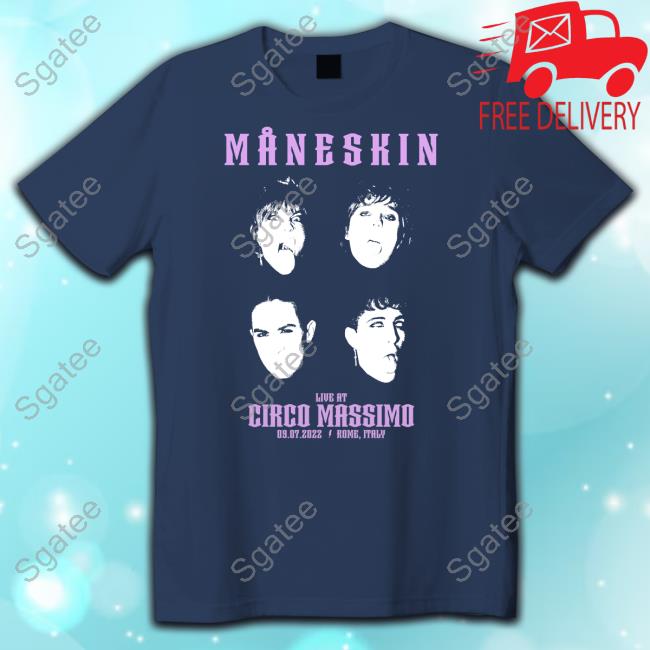 Official Maneskin Faces Tour Circo Massimo 2022 With Sayings