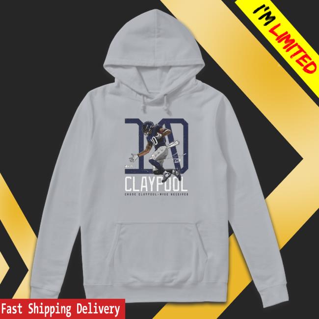 10 Chase Claypool Chicago signature Long Sleeve T Shirt