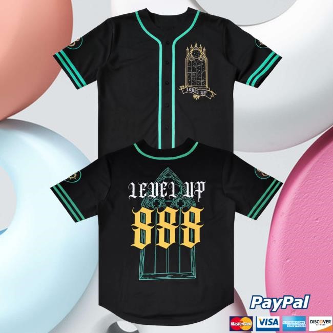Official Level Up Merch Store Level Up - Solar Summer Baseball Jersey T-Shirt Levelupdub