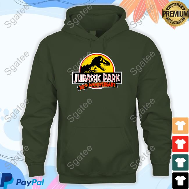 Jurassic Park 30Th Anniversary Hooded Sweatshirt