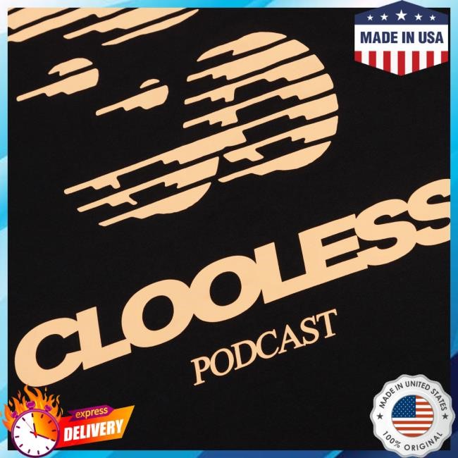 Clooless Static Thoughts Oversized Top Shirt - Black Clooless Podcast Official Merch Store