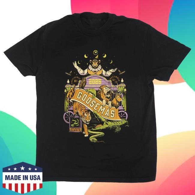 Official Goose The Band Merch Store Menagerie Goosemas Tees GooseTheBand