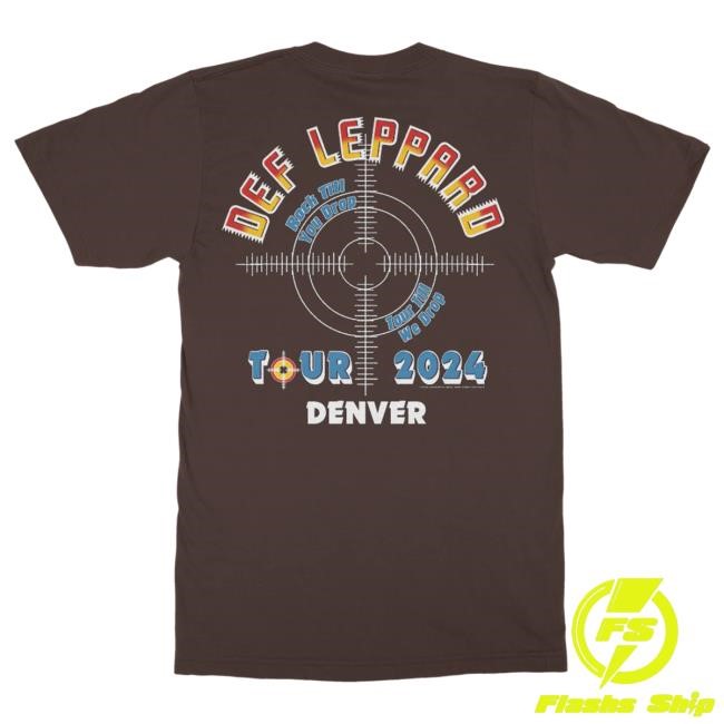 Official Def Leppard Merch Store Clothing Denver, CO 2024 Tour T-Shirt DefLeppard