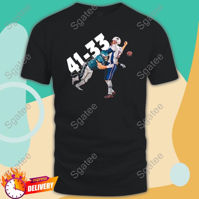 Official Phi 41 Ne 33 Final Score Philadelphia Eagles Vs New England Patriots Superbowl Shirts