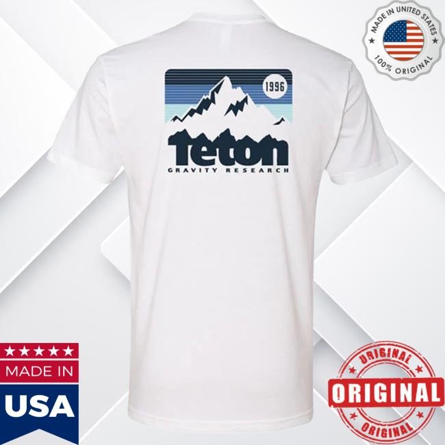 Official Teton Gravity '96 Badge Tshirt 2.0 White Teton Gravity Research