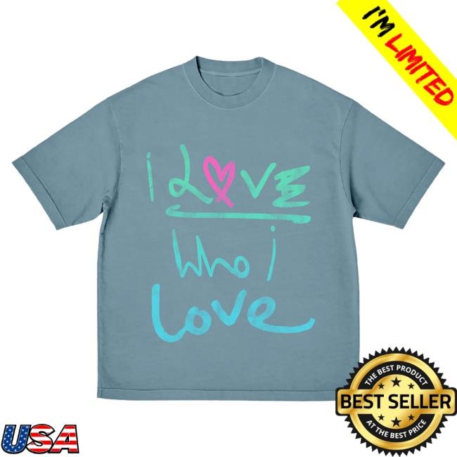 Official Coldplay Merch Store Shop Coldplay i LOVE WHO i LOVE Shirt Cold Play
