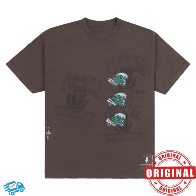 Official Travis Scott Utopia Merch Store CJ X M&N X TULANE UNIVERSITY SEAL Tees Travis Scott Apparel Clothing TravisScott
