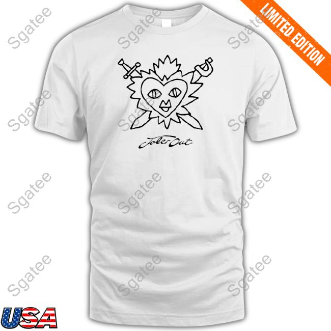 Joker Out Merch Heart Grey T Shirt Jokeroutband