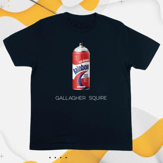 Official Liam Gallagher Merch Store Just Another Rainbow Spray Can New Shirt | Liam Gallagher