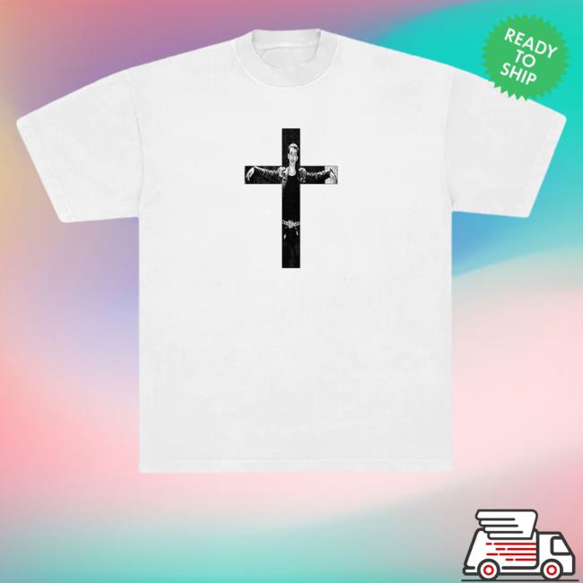 Haunted Mound Merch Turnabout Cross White T Shirts