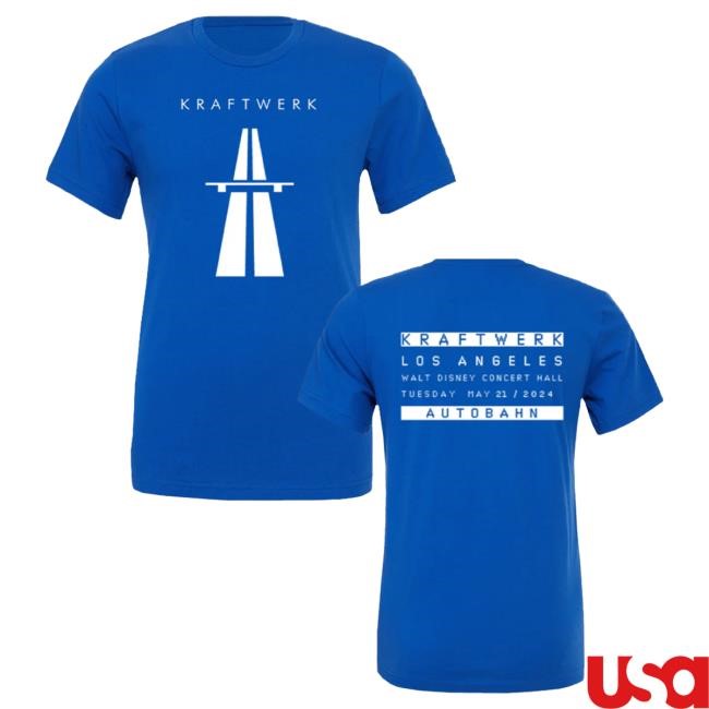 Official Hellomerch Kraftwerk Los Angeles 2024 Autobahn Tee Hello Merch