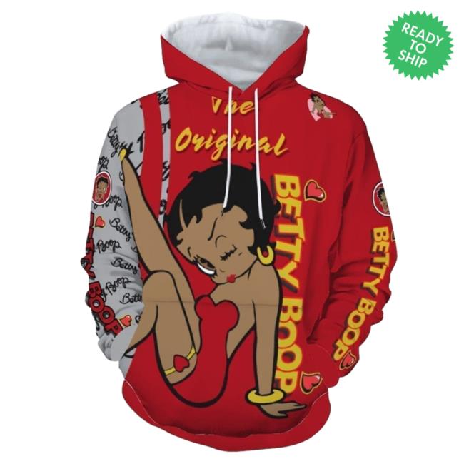 Official Black Betty Boop Velvet Sweatshirt