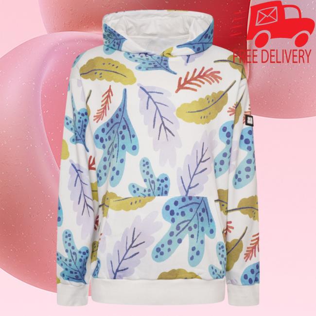 Leaf All Over Print Stamp Logo 3D Aop Crewneck Sweatshirt