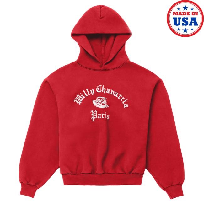 Official Willy Chavarria WC PARIS Pullover Hoodie