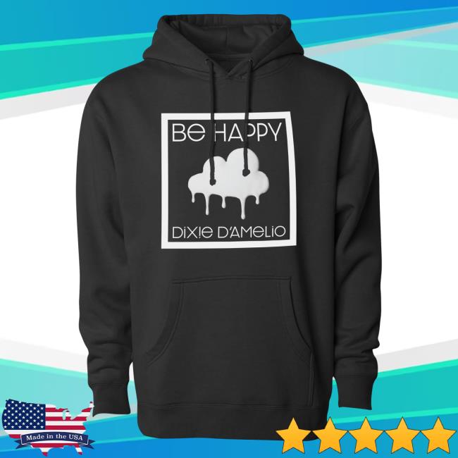 Official Dixie D'amelio Merch Shop Dixie Be Happy Cover Art Hoodie