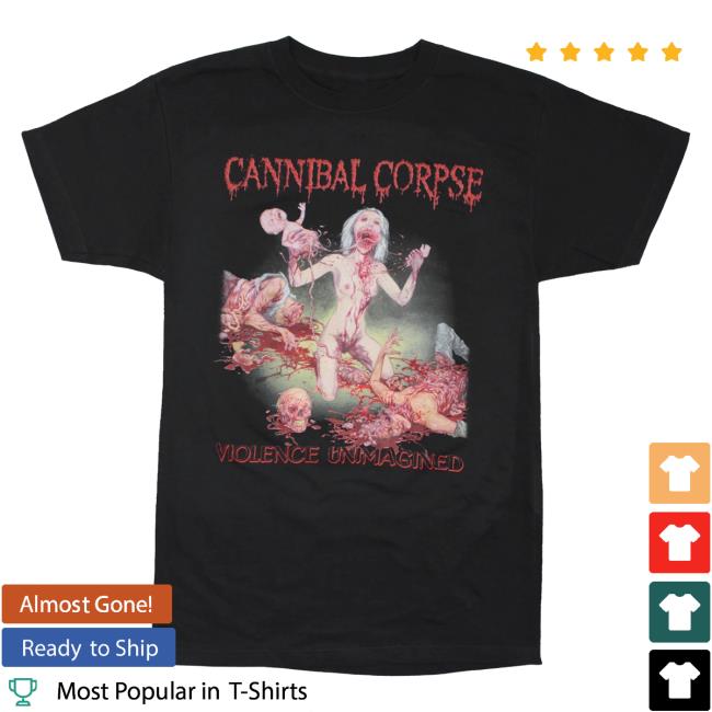 Official Rockabilia Merch Store Cannibal Corpse Violence Unimagined New Shirt