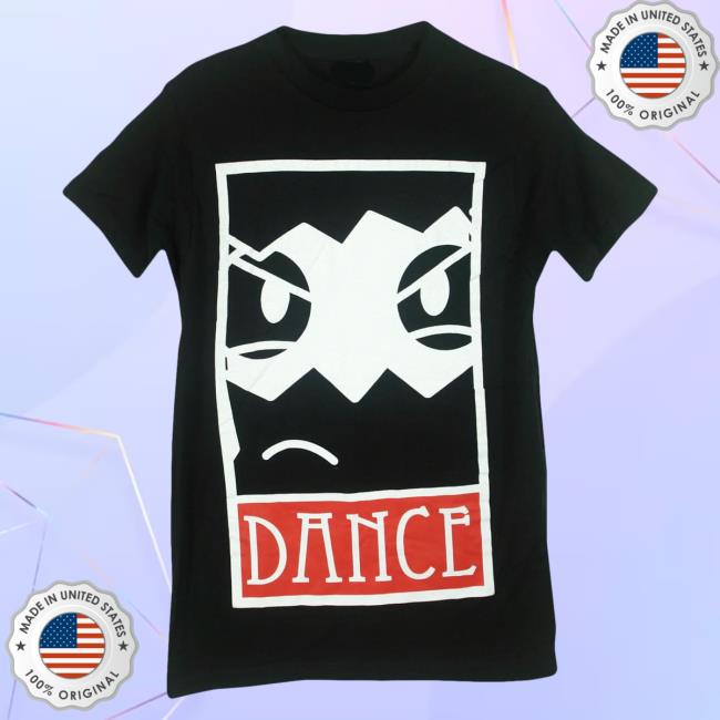 Official Dance Gavin Dance Band Merch Robo Face Black T-Shirts DanceGavinDance