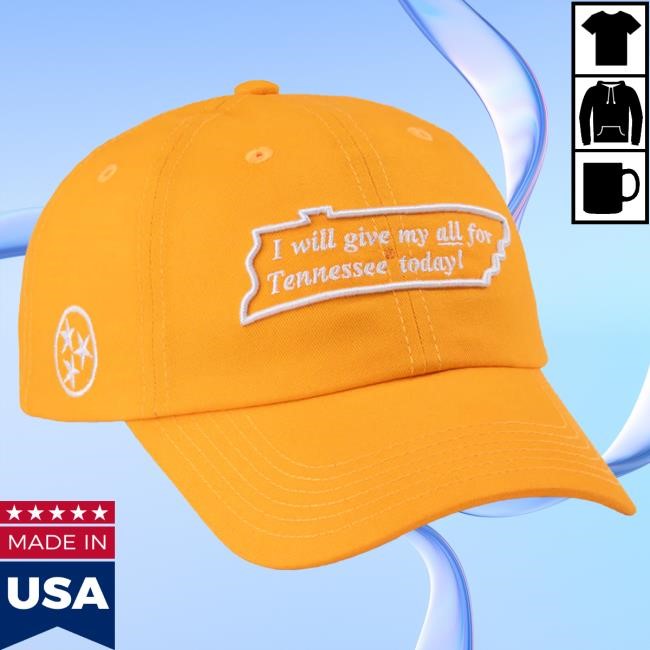 Tennessee Give My All Football Dad Hat by Homefield Apparel