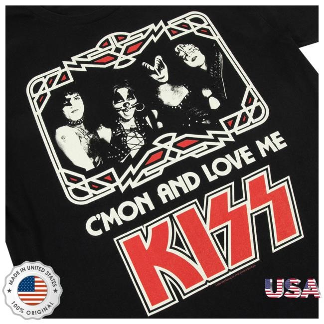 Kiss C’Mon and Love Me New Shirt Kiss Band Official Merch Store