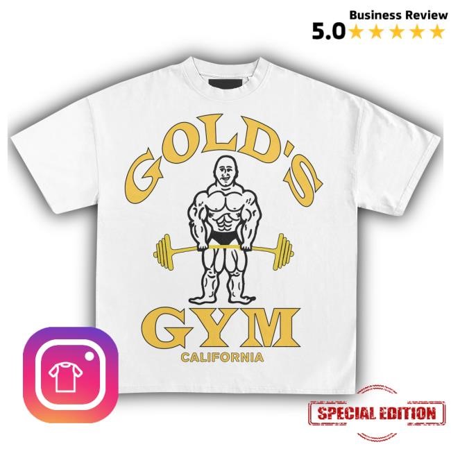 Official Heavyweight Legends Gold's Gym California Vintage Hot Shirt