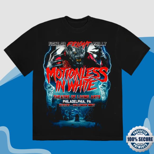 Motionless In White Merch Fight Or Fright Philly Hoodie