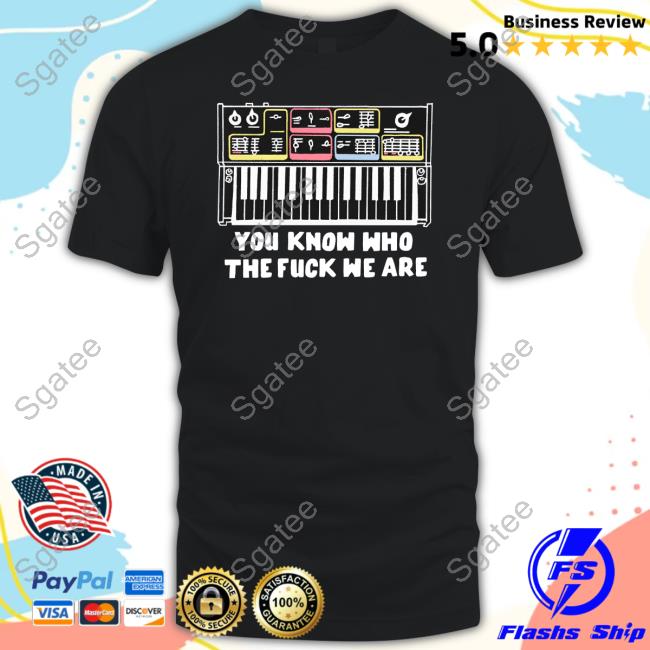 Official Motion City Soundtrack Merch You Know Who The Fuck We Are Tee