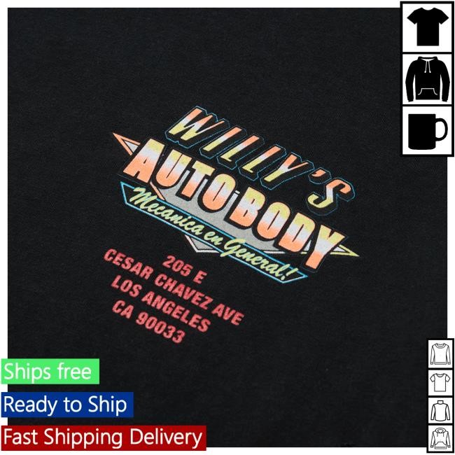 Willy Chavarria Willy's Autobody Easy Tee (Destroyed) New Tee