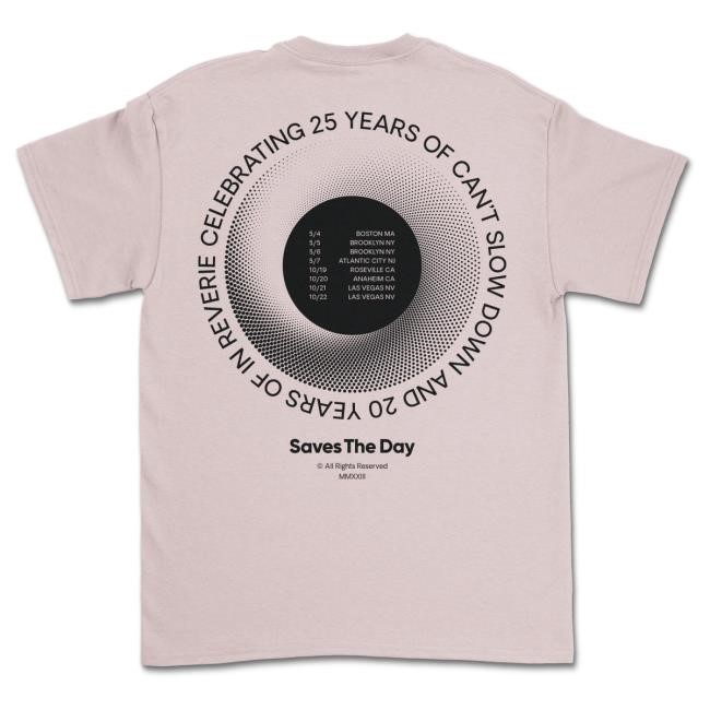 Official Saves The Day Merch Saves The Day 25 Years New Shirt