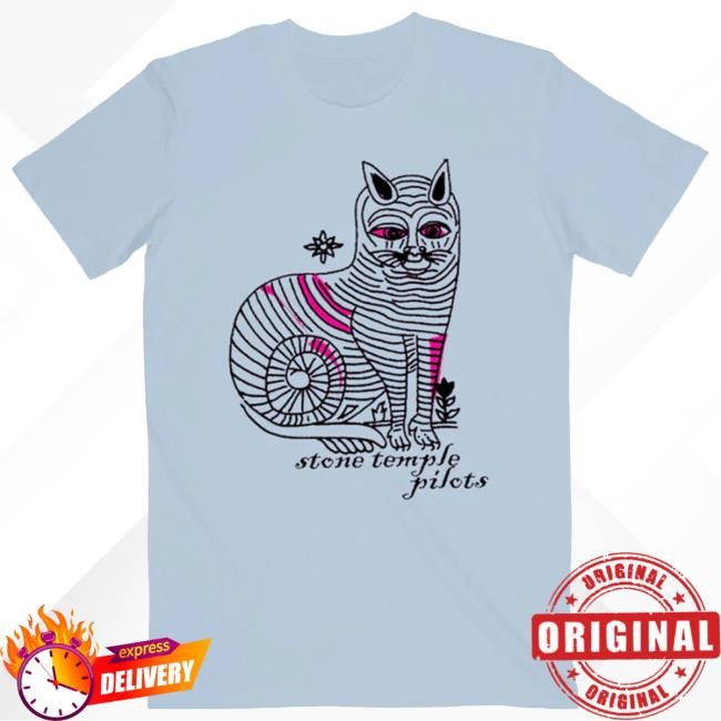 Official Stone Temple Pilots Merch Store Vintage Cat T Shirt