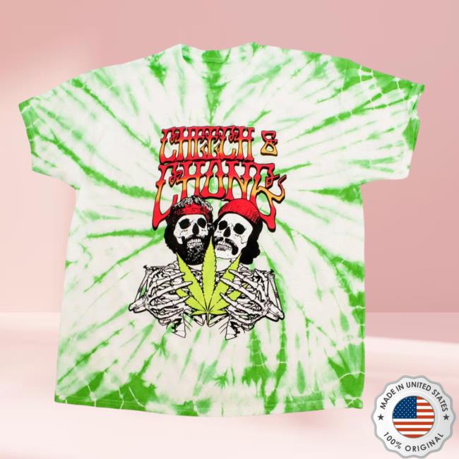 Official Cheech And Chong Store Shop 420 Collection Stoned Dead Tie Dye Green Tee Shirt Cheechandchong Merch