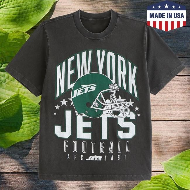 Official Abercrombie And Fitch Merch New York Jets Vintage-Inspired Graphic Tshirt NFL by Abercrombie