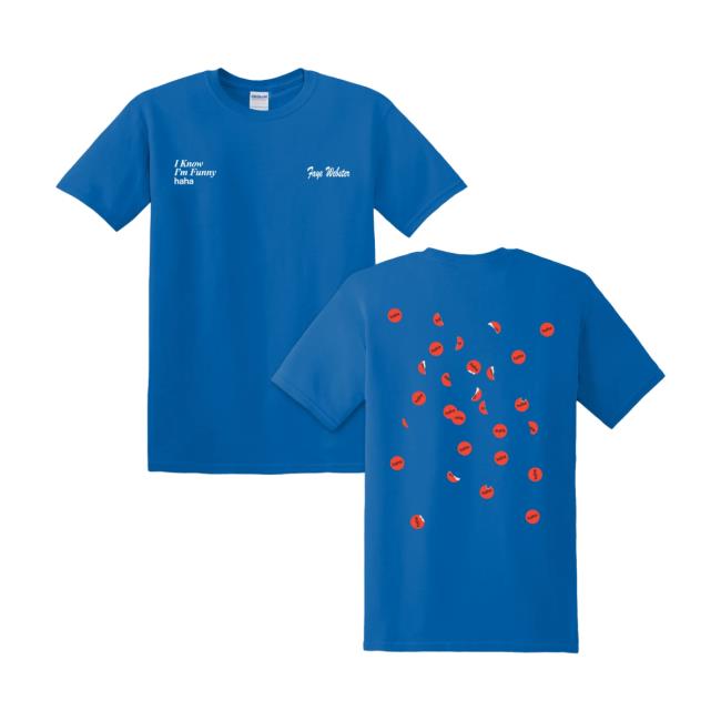 Faye Webster Merch I Know I'm Funny haha [ROYAL BLUE] Shirt New