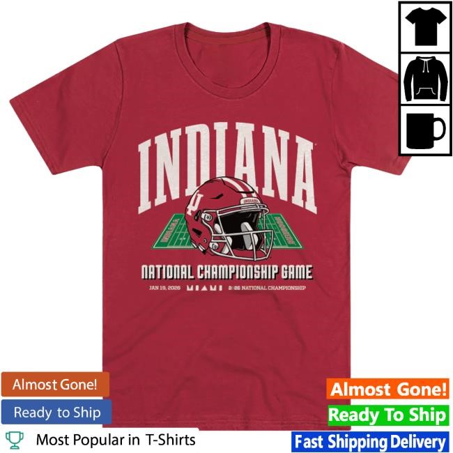 Heavyweight Indiana Hoosiers NCAA Football NCAA Championship Tee 2026 Homefield Indiana 2026 CFP National Championship Game Heavyweight Tee